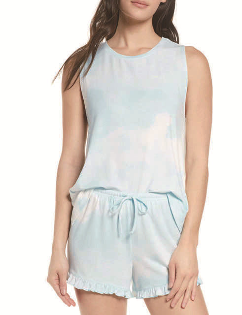 Fashion Tie-Dye Women’s Summer Pajama Set (2 Pieces)
